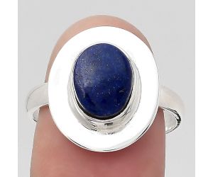 Natural Lapis - Afghanistan Ring size-8.5 SDR133012 R-1082, 8x10 mm