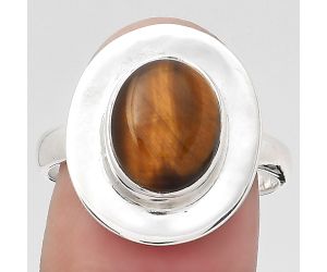 Natural Tiger Eye - Africa Ring size-8.5 SDR133028 R-1082, 9x11 mm