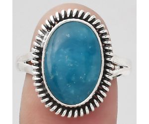 Natural Smithsonite Ring size-8.5 SDR133132 R-1279, 10x15 mm