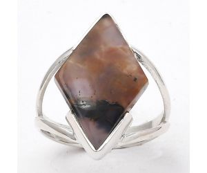 Natural Amethyst Sage Agate - Nevada Ring size-8 SDR133380, 14x21 mm