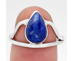 Natural Lapis - Afghanistan Ring size-7.5 SDR134308 R-1233, 7x11 mm