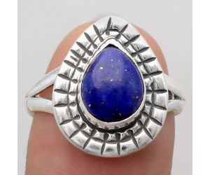 Natural Lapis - Afghanistan Ring size-8.5 SDR134442 R-1564, 8x10 mm