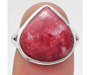 Natural Pink Thulite - Norway Ring size-7 SDR134595 R-1156, 15x15 mm