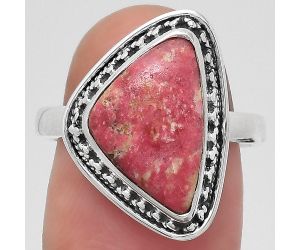 Natural Pink Thulite - Norway Ring size-8 SDR134705 R-1262, 10x16 mm