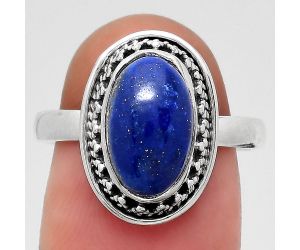 Natural Lapis - Afghanistan Ring size-8 SDR134722 R-1262, 7x12 mm
