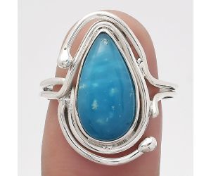 Natural Smithsonite Ring size-8 SDR134957 R-1451, 8x16 mm