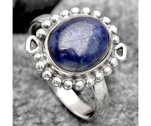 Natural Blue Kyanite - Brazil Ring size-8.5 SDR135460 R-1071, 9x11 mm
