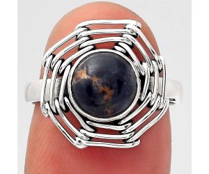 Natural Sodalite Ring size-6.5 SDR136791 R-1445, 8x8 mm