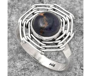 Natural Sodalite Ring size-6.5 SDR136791 R-1445, 8x8 mm