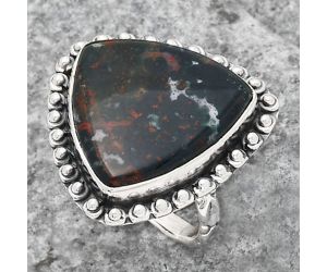 Natural Blood Stone - India Ring size-8 SDR136982 R-1124, 19x19 mm
