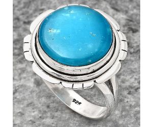 Natural Smithsonite Ring size-9 SDR137661 R-1342, 14x14 mm
