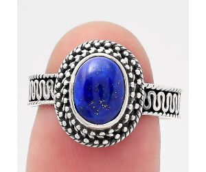 Filigree - Lapis - Afghanistan Ring size-7.5 SDR138020 R-1623, 7x9 mm