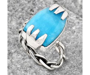 Natural Smithsonite Ring size-8 SDR138405 R-1650, 12x17 mm