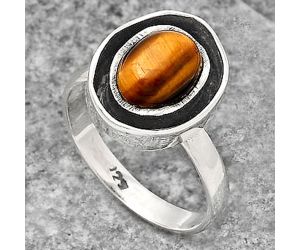 Natural Tiger Eye - Africa Ring size-7 SDR138424 R-1468, 7x9 mm