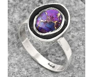 Copper Purple Turquoise - Arizona Ring size-8 SDR138436 R-1468, 7x9 mm