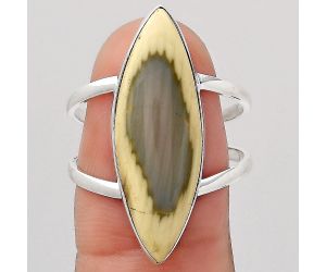 Natural Imperial Jasper - Mexico Ring size-8.5 SDR138729 R-1002, 9x27 mm