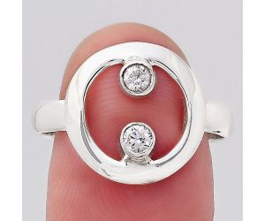 Cubic Zircon Ring size-8 SDR138757, 3x3 mm