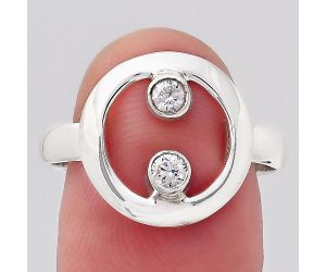 Cubic Zircon Ring size-9 SDR138779, 3x3 mm