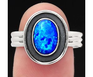 Fire Opal Ring size-8 SDR138875 R-1468, 7x10 mm