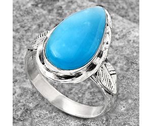 Natural Smithsonite Ring size-7.5 SDR139184 R-1083, 9x17 mm