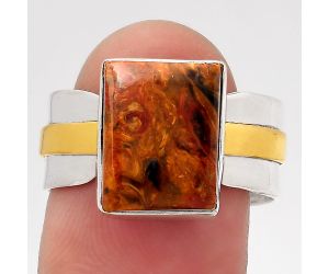 Two Tone - Pietersite - Namibia Ring size-8 SDR139214 R-1519, 10x13 mm