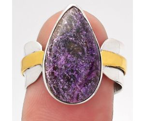 Two Tone - Purpurite - South Africa Ring size-7 SDR139220 R-1519, 10x18 mm