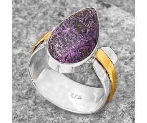 Two Tone - Purpurite - South Africa Ring size-7 SDR139220 R-1519, 10x18 mm