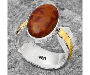 Two Tone - Natural Noreena Jasper Ring size-7 SDR139245 R-1519, 9x14 mm