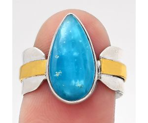 Two Tone - Natural Smithsonite Ring size-6.5 SDR139252 R-1519, 8x16 mm