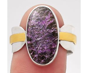 Two Tone - Purpurite - South Africa Ring size-8 SDR139256 R-1519, 9x18 mm