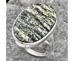 Natural Chrysotile Ring size-8.5 SDR139694 R-1005, 15x23 mm