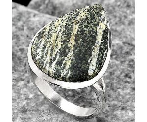 Natural Chrysotile Ring size-7.5 SDR139969 R-1005, 16x22 mm