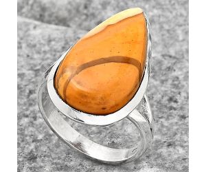 Natural Brecciated Mookaite Ring size-7 SDR140070 R-1005, 12x22 mm