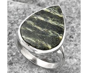 Natural Chrysotile Ring size-7 SDR140173 R-1005, 15x21 mm