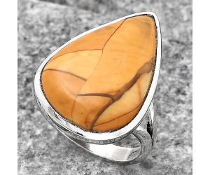 Natural Brecciated Mookaite Ring size-7 SDR140205 R-1005, 15x21 mm