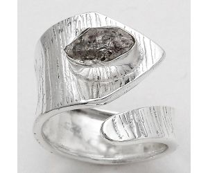 Adjustable - Herkimer Diamond - USA Ring size-6 SDR141332 R-1374, 5x8 mm