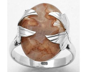 Natural Banded Onyx Ring size-7 SDR141793 R-1354, 13x18 mm