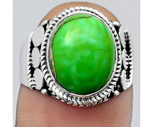 Copper Green Turquoise - Arizona Ring size-8 SDR142650 R-1579, 10x13 mm