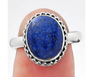 Natural Lapis - Afghanistan Ring size-8 SDR145611 R-1196, 10x12 mm