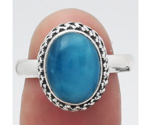 Natural Smithsonite Ring size-8 SDR145634 R-1196, 9x12 mm