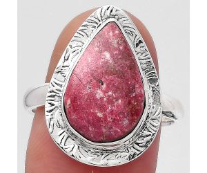 Natural Pink Thulite - Norway Ring size-9 SDR145794 R-1649, 10x16 mm