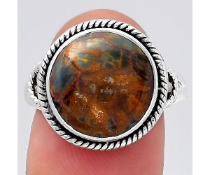 Natural Pietersite - Namibia Ring size-8.5 SDR146097 R-1010, 13x13 mm