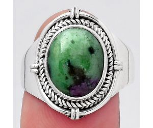 Natural Ruby Zoisite - Africa Ring size-8.5 SDR146804 R-1539, 10x12 mm