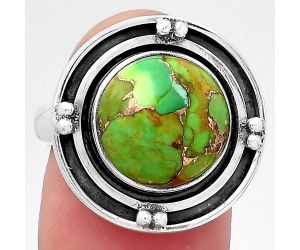 Copper Green Turquoise - Arizona Ring size-7 SDR147144 R-1391, 12x12 mm