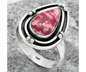 Natural Pink Thulite - Norway Ring size-9 SDR147146 R-1391, 9x14 mm