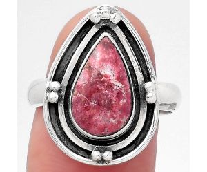 Natural Pink Thulite - Norway Ring size-8 SDR147171 R-1391, 8x13 mm