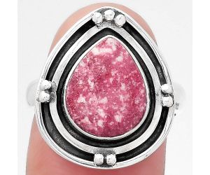 Natural Pink Thulite - Norway Ring size-7 SDR147173 R-1391, 10x12 mm