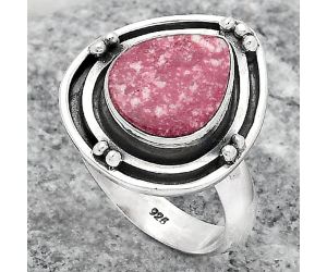Natural Pink Thulite - Norway Ring size-7 SDR147173 R-1391, 10x12 mm