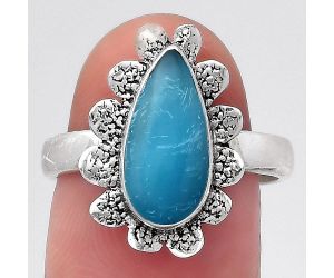 Natural Smithsonite Ring size-7.5 SDR147218 R-1241, 6x14 mm