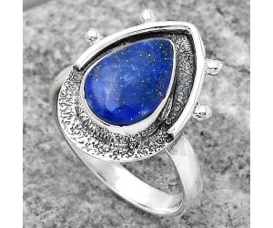 Natural Lapis - Afghanistan Ring size-7.5 SDR147352 R-1513, 8x12 mm